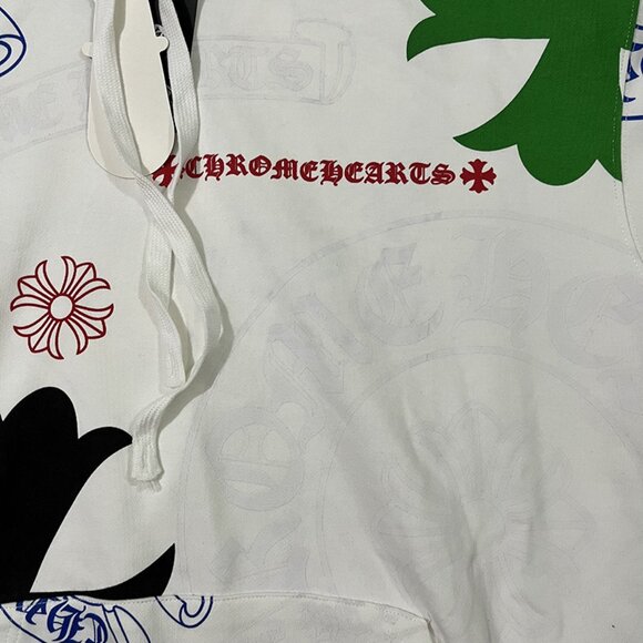 Chrome Hearts Stencil Hoodie Series Painted Hooded Sweatshirt - Picture 6 of 11